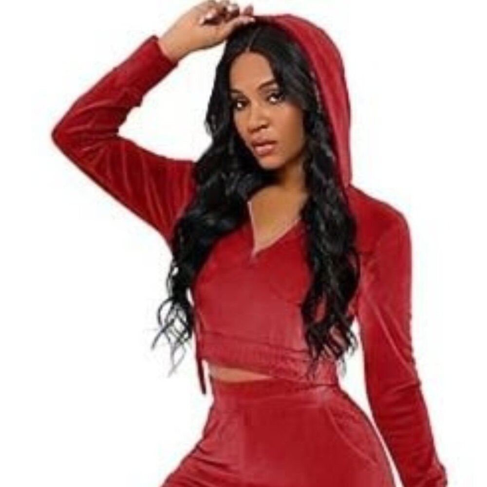 Forever 21 Velvet Tracksuit Set